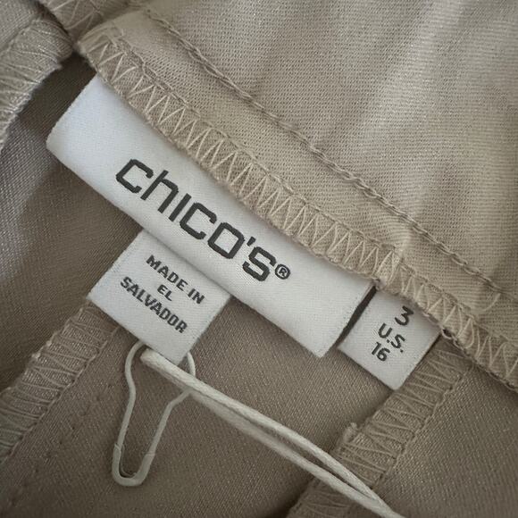 CHICOS | Womens So Slimming Brigitte Slim Leg Crop Pants NEW Size 16 Stretchy - Picture 12 of 12